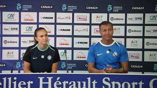 Point presse  Marie Levasseur amp Yannick Chandioux avant Reims [upl. by Refinnaej]