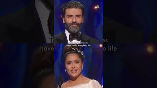 Salma Hayek amp Oscar Isaac Present Best Sound Mixing to 1917  92nd Oscars 2020 [upl. by Gessner]