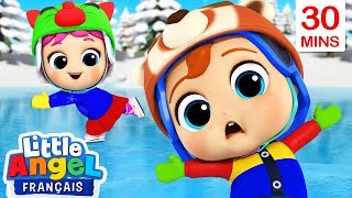 Patinage sur la glace  Comptines avec Bébé Louis  Little Angel Français [upl. by Hayley]