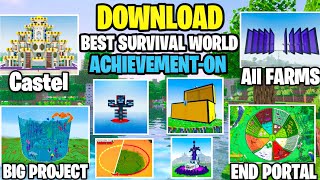 Download My Best Survival World In Minecraft Pocket Edition  My Survival World  EP1 to 65 [upl. by Drona152]