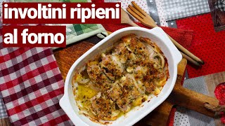 Involtini di maiale ripieni al forno facili e gustosi [upl. by Roti]