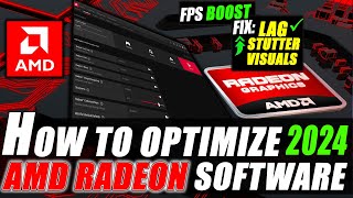 How to Optimize AMD Radeon Settings For GAMING amp Performance The BEST SETTINGS GUIDE 2024 [upl. by Laurena171]