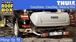 Thule EasyBase EasyBag and BackUp box  How to fit [upl. by Loredana]