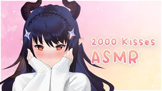 ASMR 3Dio 2000 ASMR kisses ♡ Comfy soft kisses and whispers to help you sleep ♡ VTuber [upl. by Delia]