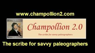 Champollion 2 0  The scribe for savvy paleographers [upl. by Ybba]