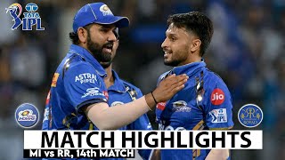 MI vs RR 38th Match IPL 2024 Highlights  IPL Highlights 2024  Cricket ipl 2024 highlights today [upl. by Adal783]