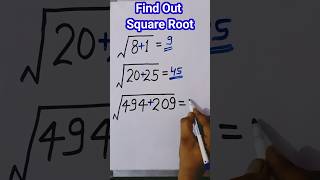 Find Out Square Root🖋️📰DP Singh Rajput youtubeshorts viralshots shortsfeed trending [upl. by Elamor857]