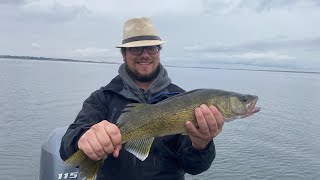 Bottom bouncing for walleye on Lake Diefenbaker [upl. by Darwin995]