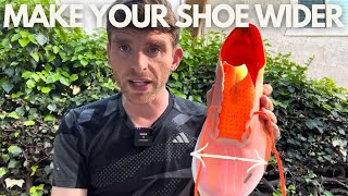 How to WIDEN the Forefoot of Shoes  Lacing Techniques Anta C202 [upl. by Reyem]