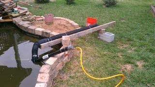 DIY Air Lift Koi Pond Vacuum Part 23 [upl. by Aitnuahs643]