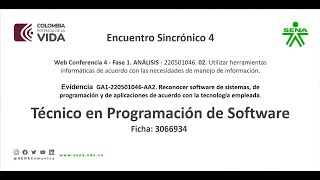 📢 Encuentro Web 5 Explicación de la Guía de Aprendizaje Competencia 220501046AA1EV02 📢Grabación [upl. by Siekram]