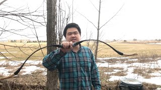 100lb Han Bow by AF Archery Review [upl. by Ardyaf]