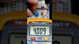 1st NPN BJT Emitter Follower LED Load Trimpot 5V diy led howto [upl. by Huebner644]