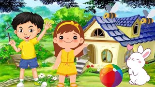 Hello Hello  Fun Greeting Song for Kids Nursery rhymes [upl. by Ayala492]