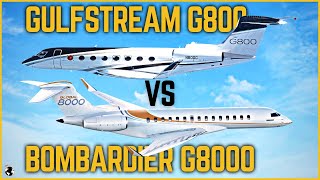 Bombardier Global 8000 VS Gulfstream G800 [upl. by Assinna]