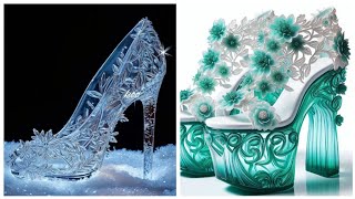 beautiful Glass heals 👠 collectionLatest trendy high healssunnycollectionsviralvideotrending [upl. by Bedad306]