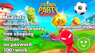 stickman party mod apk no pasword android 100 work stickmanparty stickmanpartymodapk happymod [upl. by Sivie872]