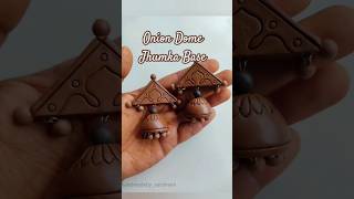 ✨ Onion Dome Jhumka Step by Step Process  Terracotta Jhumka Making Process shorts terracotta [upl. by Llerrom]