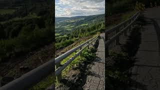 Cycle tour in ØyerHafjell lovely view down towards the center of Øyer [upl. by Aihsal]