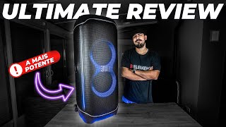 JBL PARTYBOX ULTIMATE Review COMPLETO da Caixa de Som Mais Potente da JBL [upl. by Anerom]