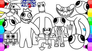 Rainbow Friends Chapter 2 New Coloring Pages  Color All New MONSTERS Rainbow Friends 2  NCS MUSIC [upl. by Niac856]