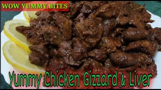 YUMMY CHICKEN GIZZARD amp LIVER  EASY CHICKEN GIZZARD RECIPE  PANLASANG PINOY [upl. by Daley]