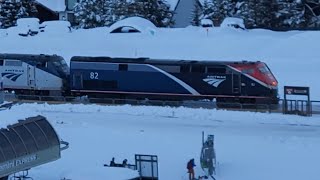 Eastbound California Zephyr passes Winter Park Resort CO WPR [upl. by Nnayrrehs]