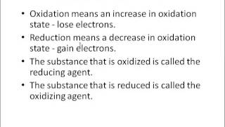 Reducing agents and Oxidizing agents [upl. by Lacie]