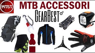 MTB accessori GearBest Abbigliamento Giacche Pantaloncini Zaini Faretti Oggettistica  MTBT [upl. by Wayland]