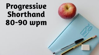 Progressive Shorthand  80 wpm  Shorthand Dictation  Steno Dictation  SSC Stenographer  Abhiman [upl. by Nauqad]