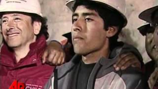 Raw Video Last Trapped Chilean Miner Rescued [upl. by Aneetsirk556]