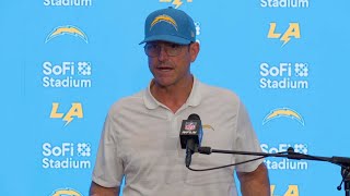 Jim Harbaugh Postgame Press Conference vs Rams  LA Chargers [upl. by Ijnek]