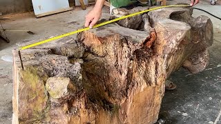 Miraculous Transformation Turning A TermiteInfested Tree Stump Into A Thousand Dollar Coffee Table [upl. by Giorgia]