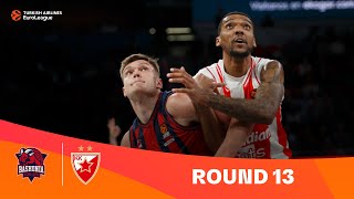 BaskoniaZvezda  Round 13 Highlights  202324 Turkish Airlines EuroLeague [upl. by Adnohsar]