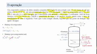 Evaporadores  Exercício 1 [upl. by Gardie503]