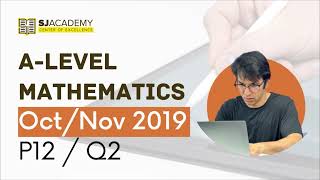 As Level Math OctNov97092019 P12 Q2 Solved Past Papers [upl. by Kcirdorb]