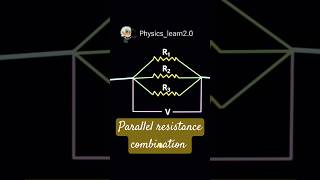 What is parallel resistance combination physics learning shorts ohmslaw [upl. by Felic161]