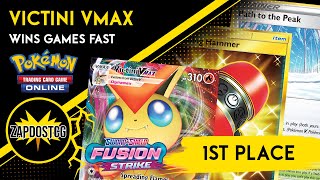 1st Place Victini VMAX Deck Is Not Afraid Of Mew VMAX Pokemon TCG [upl. by Esinet650]