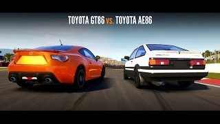 2013 Toyota GT 86 vs Toyota AE86  Forza 5 [upl. by Adamson]