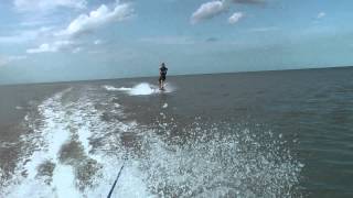 Wakeboarding from 15hp inflatable [upl. by Hach]