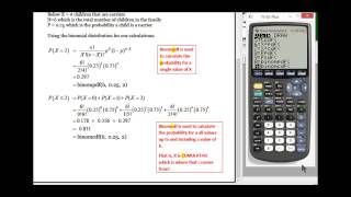 Computing Binomial Probabilies with a TI83 [upl. by Chafee]