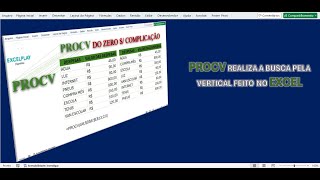 EXCEL FUNÇÃO PROCV  VEJA COMO É SIMPLES E FÁCIL [upl. by Opalina]