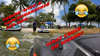 Tubing with a 2022 SEA DOO RXTX 300 what can go wrong [upl. by Andrews983]