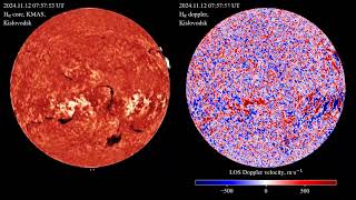 Hα 20241112  Spectroheliograph Data [upl. by Hahsi]