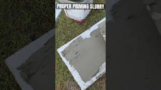 PRIMING SLURRYporcelainapprenticelandscapeconstructionlandscapepavingforyoufypreelsdiy l [upl. by Melnick]