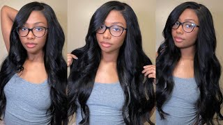 How To Get Classy And Sophisticated Curls Glueless Side Part 5x5 Closure Wig Install  Asteria Hair [upl. by Sung]