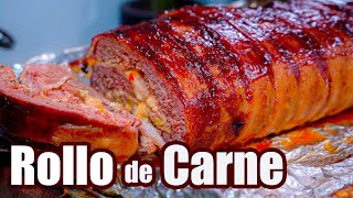 ROLLO de CARNE Envuelto en Tocino 20  TOQUE Y SAZÓN [upl. by Ititrefen]