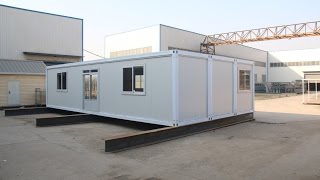 Hebei Baofeng 40ft Container House Installation [upl. by Ynar]