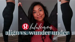 Lululemon Align vs Wunder Under Leggings ComparisonTryOn Review [upl. by Hsot]