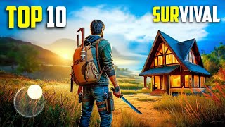 Top 10 Best SURVIVAL Games for Android 2024  High Graphics OfflineOnline [upl. by Flann655]